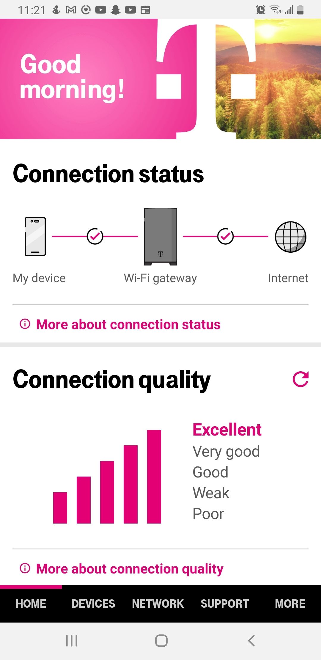 why is my t mobile internet connection weak