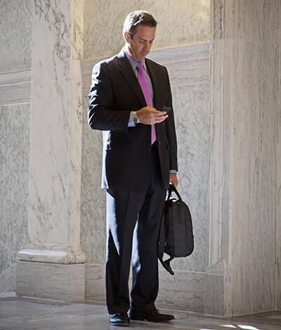 Businessman with phone