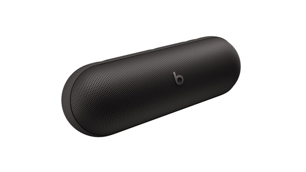 Image of a Beats Pill speaker against a white background.