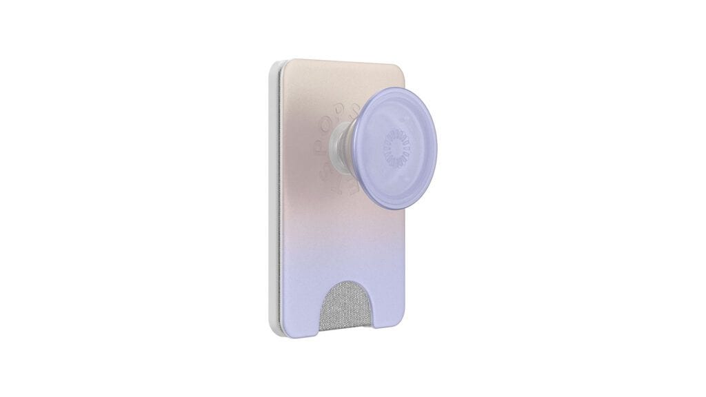 Image of a PopSockets PopWallet+ for MagSafe against a white background.