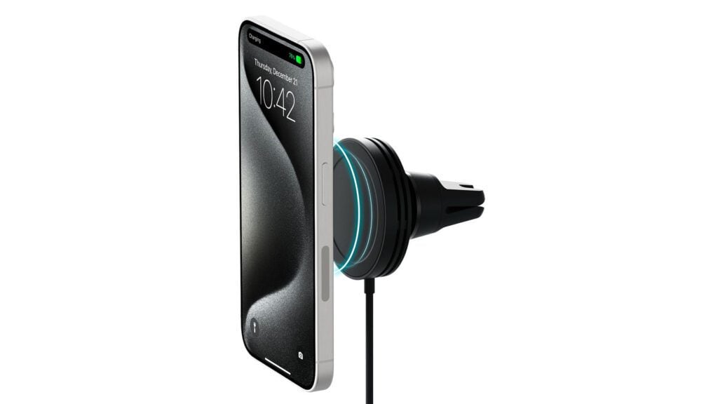 Image of an iOttie Qi2 Wireless Vent Mount against a white background.