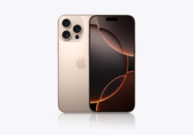 Image of an iPhone 16 Pro Max.