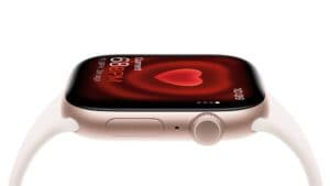 An image of an Apple Watch Series 11 46mm in Rose Gold against a white background.