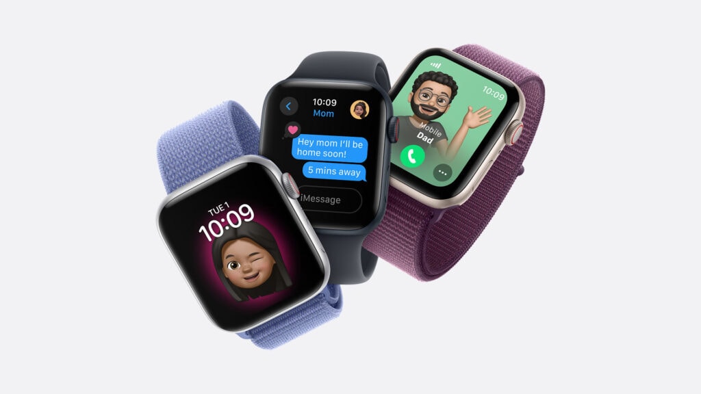 Image of three Apple watches together.