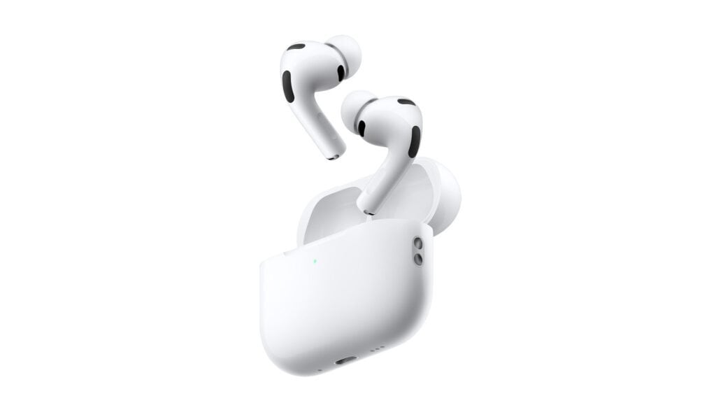 Image of Apple AirPods Pro 3 against a white background.