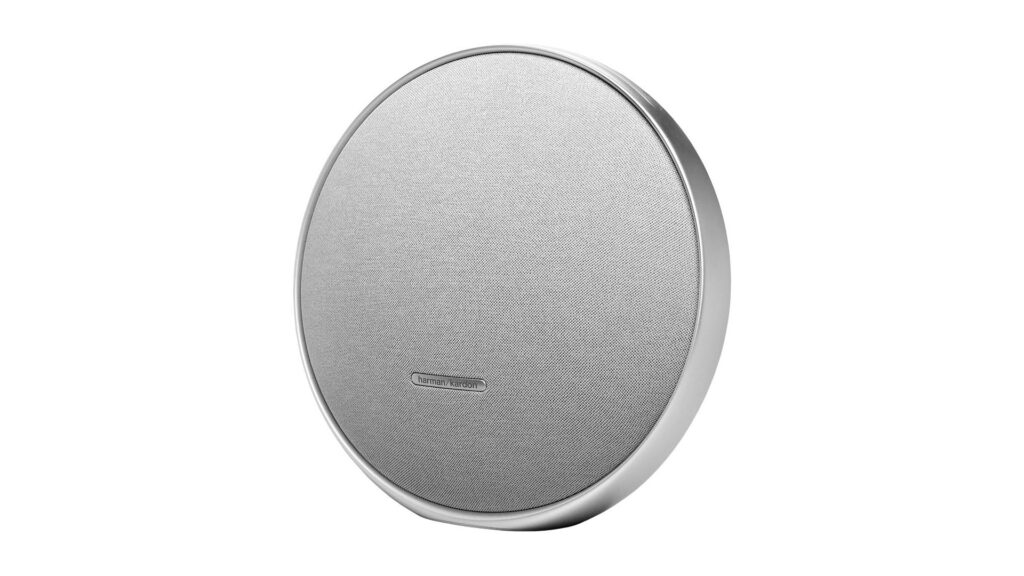 Image of a Harman Kardon Onyx Studio 9 against a white background.