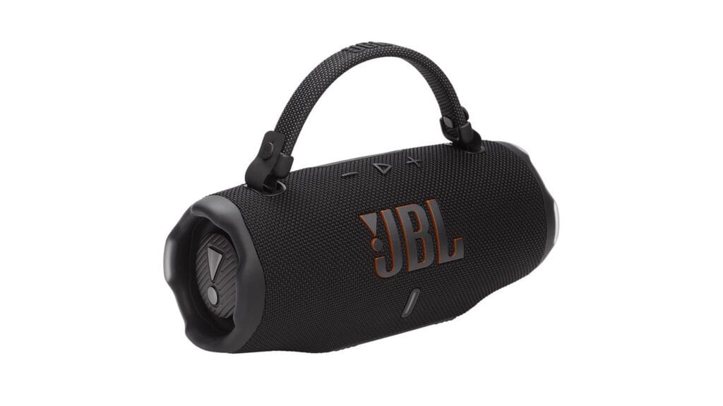Image of a JBL Charge 6 against a white background.