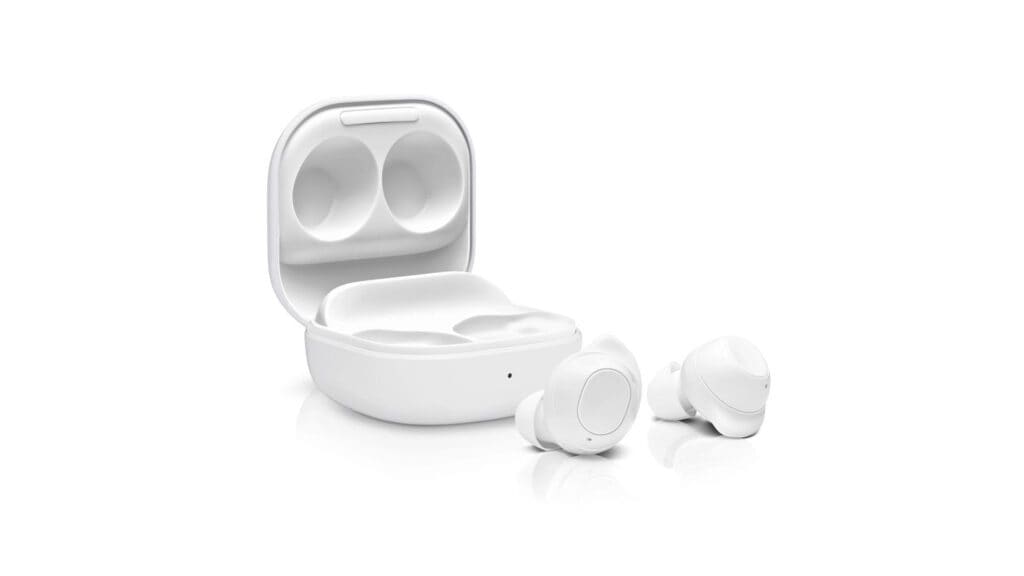 Image of Samsung Galaxy Buds3 Pro against a white background.