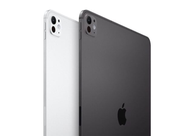 Silver and space gray Apple iPadd shown side by side.