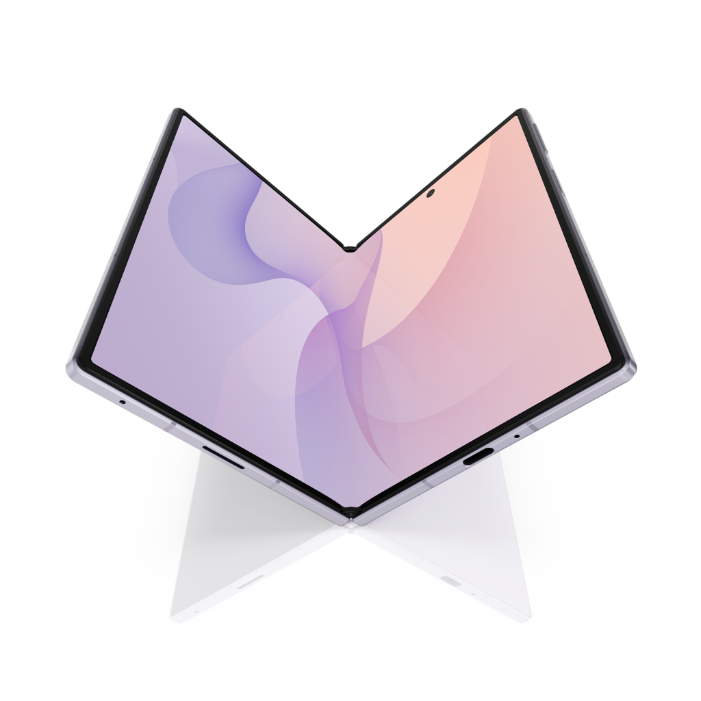 Samsung-Galaxy-Z-Fold8- Lavender-Tabletop