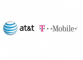 T-Mobile and AT&T logos