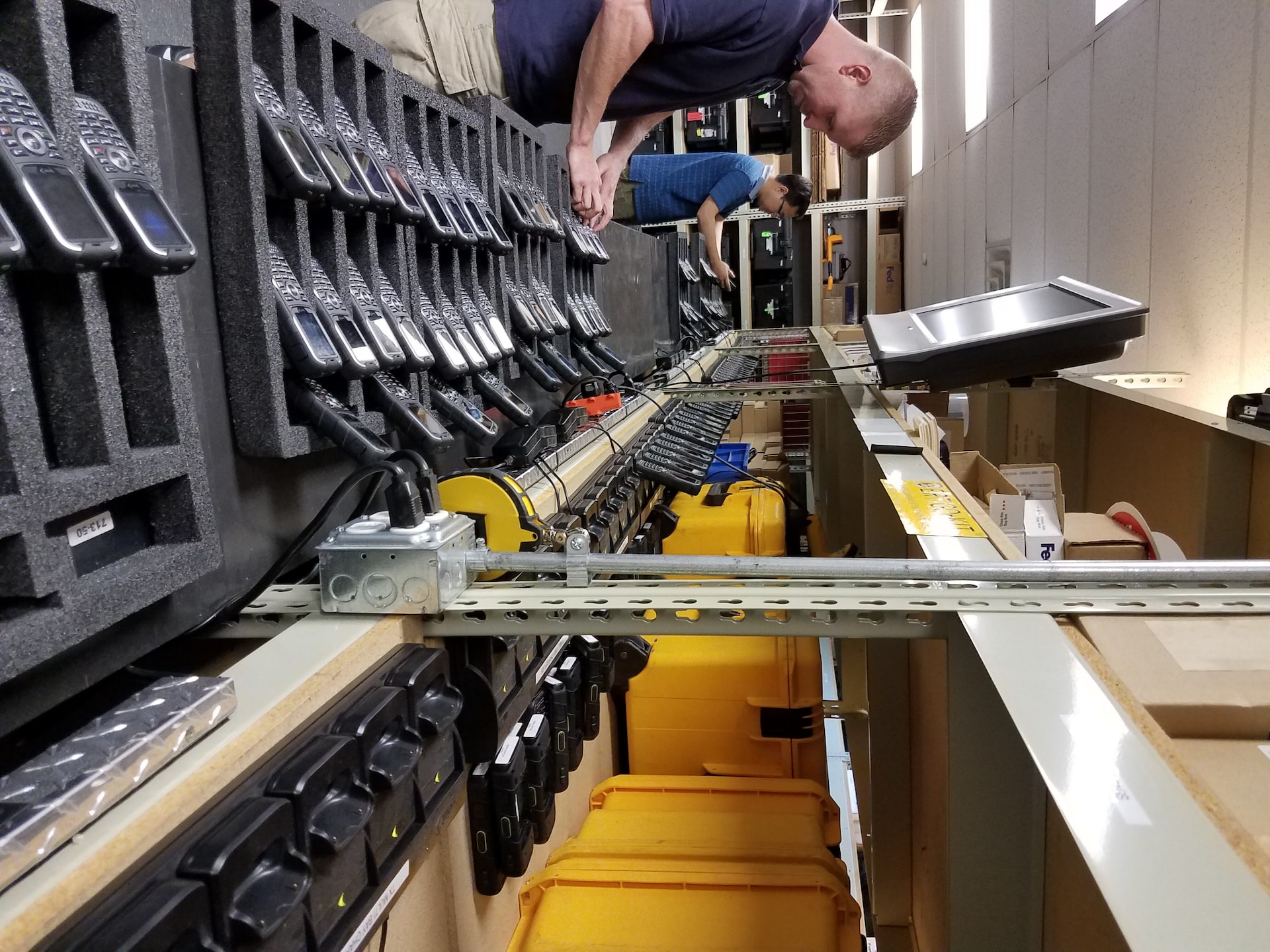 Sprint Employee Prepping Phones