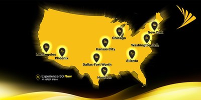 With today’s launch, Sprint’s True Mobile 5G service is now available in areas of nine markets.