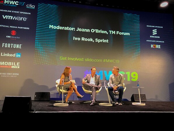 Ivo Rook, SVP of IoT at Sprint, presenting at MWC Los Angeles 2019