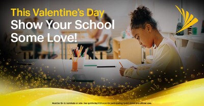 Starting today through Feb. 16, Sprint invites you to come into a nearby Sprint store and vote for your favorite school. The top 33 schools with the most votes will get $5,000.