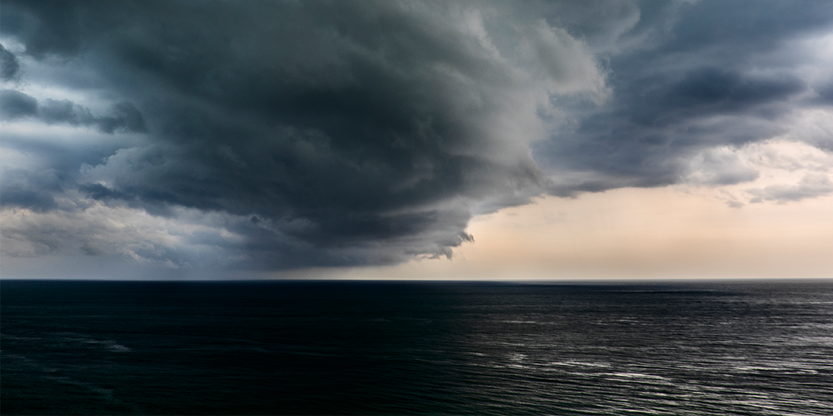 storm over the ocean