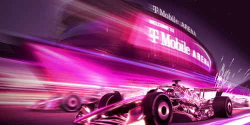 Picture of a race car at Formula One race in Las Vegas