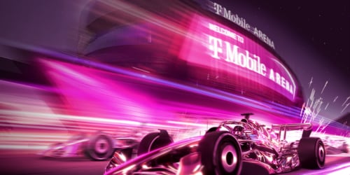 Picture of a race car at Formula One race in Las Vegas