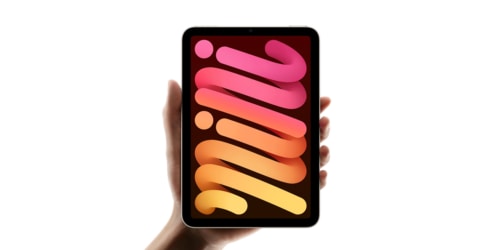 New Apple iPad Mini with colorful image on screen