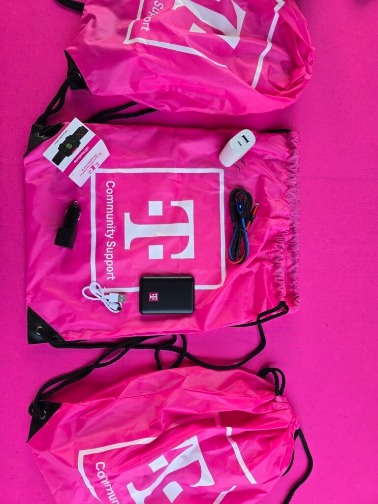 T-Mobile distributes power packs to community