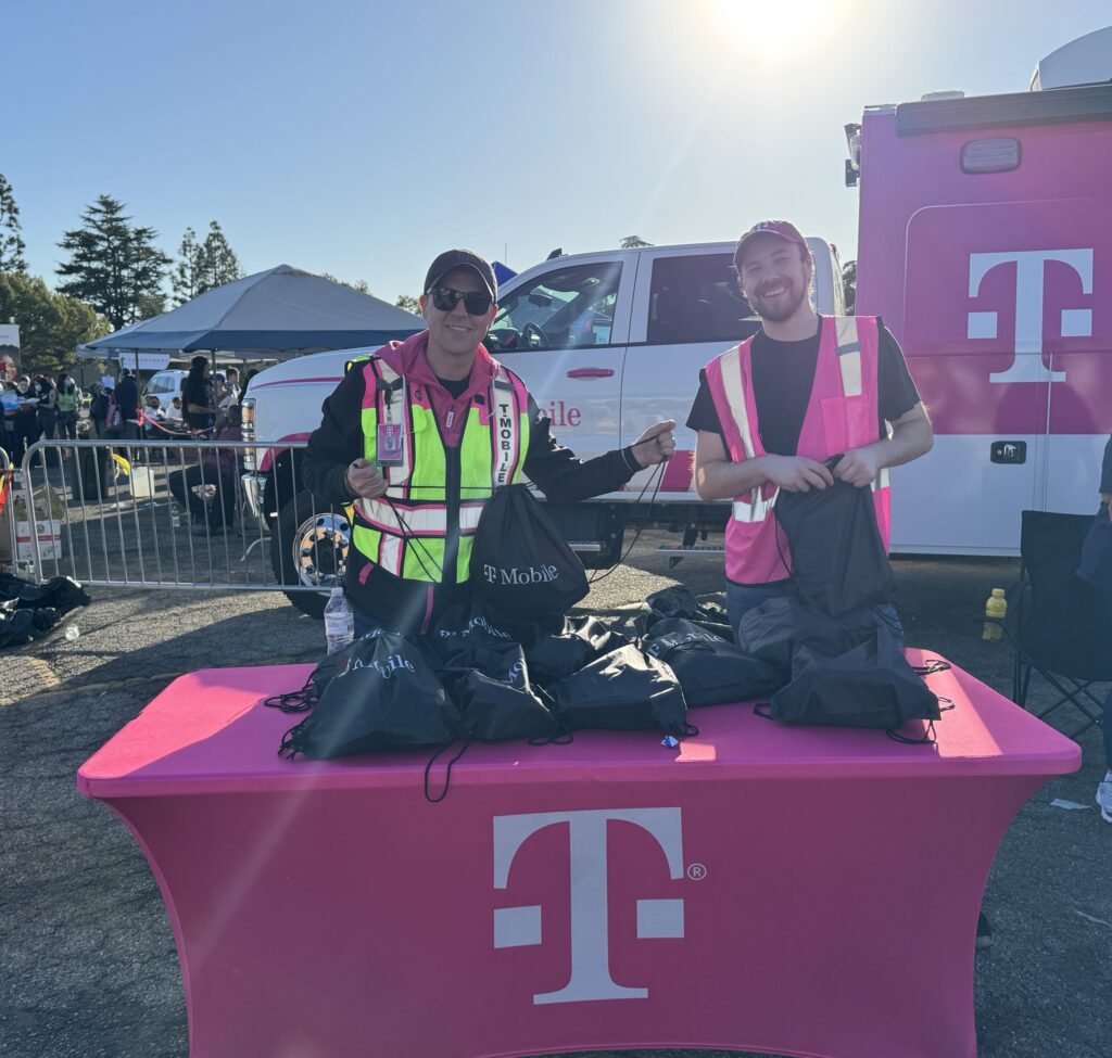 T-Mobile distributes charging supplies to community members