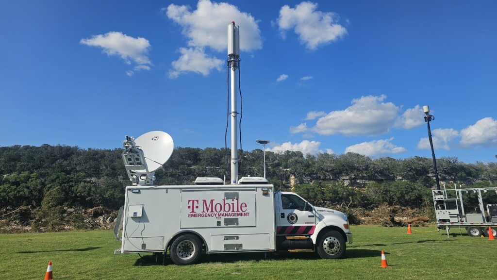 T-Mobile deployable assets support connectivity in Kerr County, TX, 2025