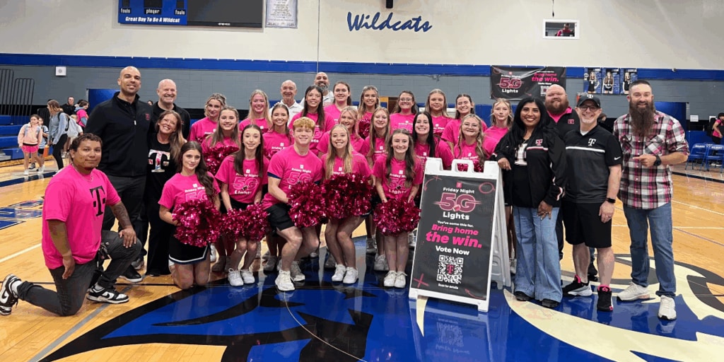 The Harrisonville Wildcats awarded T-Mobile's inaugural Team Magenta Fan Favorite award.