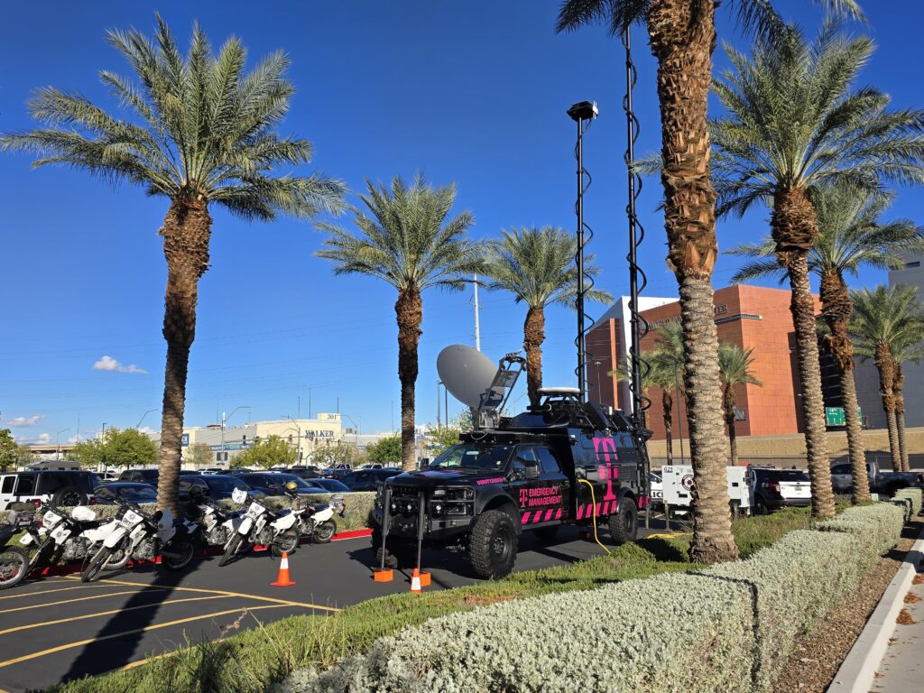 T-Mobile's NOMAD SatCOLT supporting connectivity at FORMULA 1 HEINEKEN LAS VEGAS GRAND PRIX 