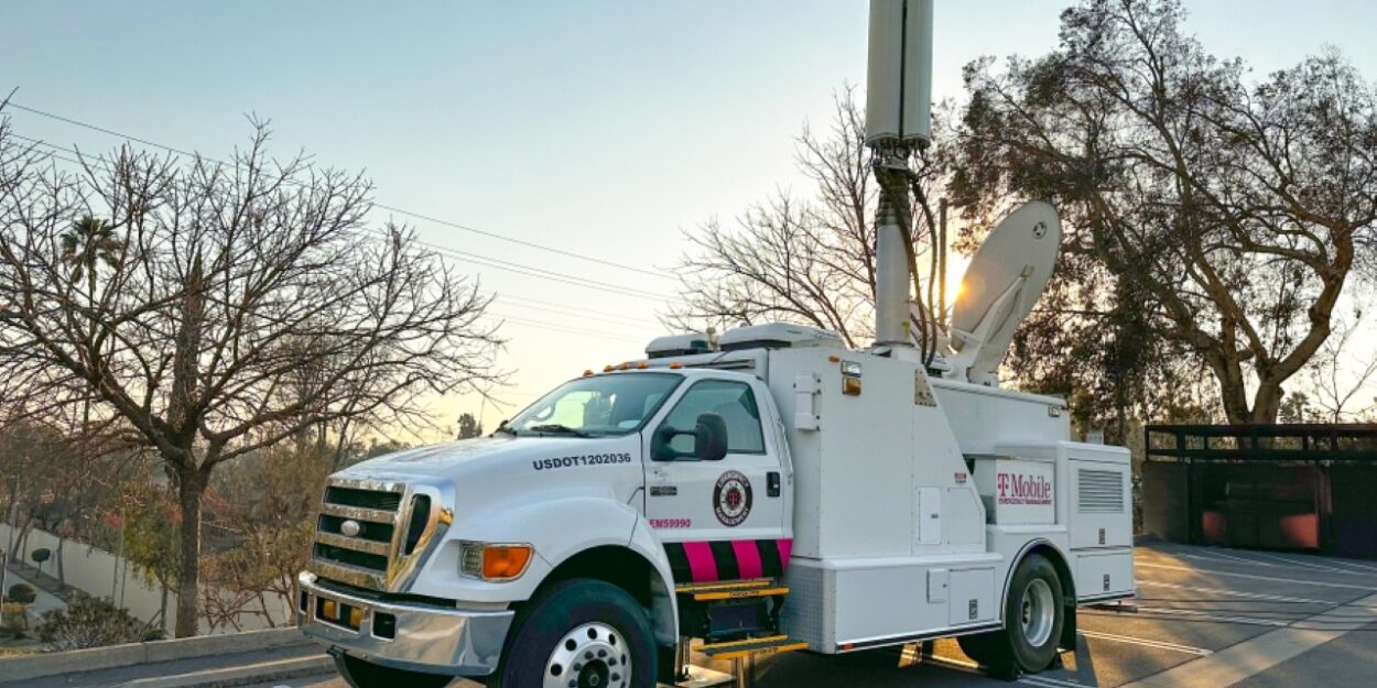 T-Mobile SatCOW wildfire deployment