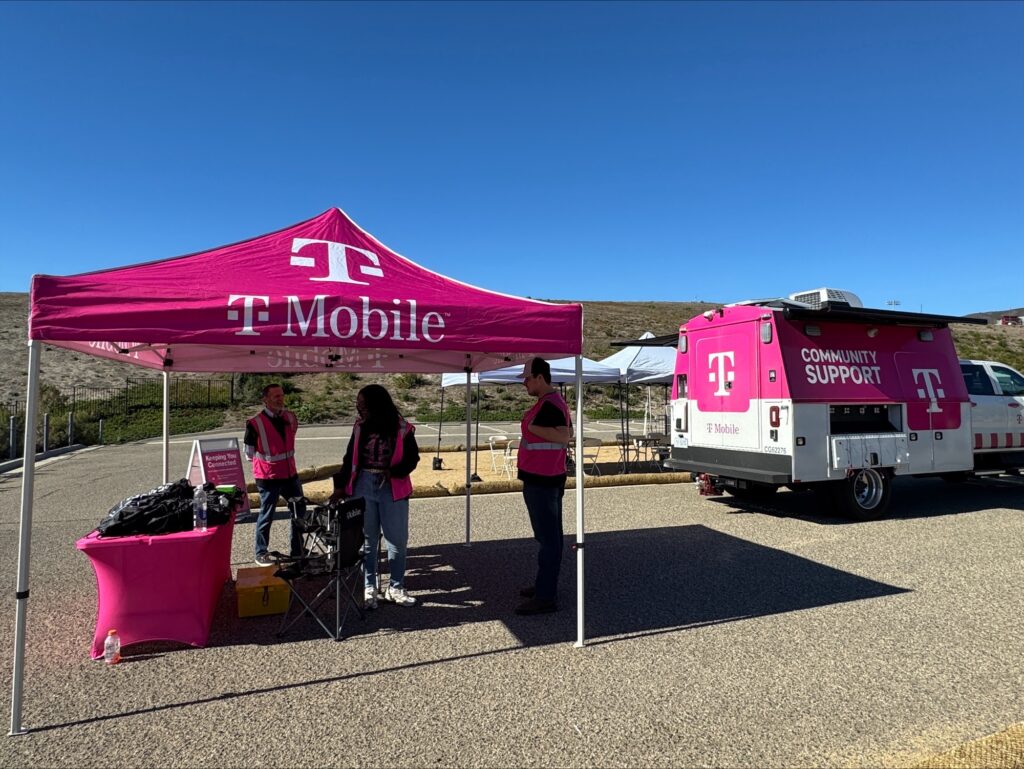 T-Mobile community support team deployed for wildfires