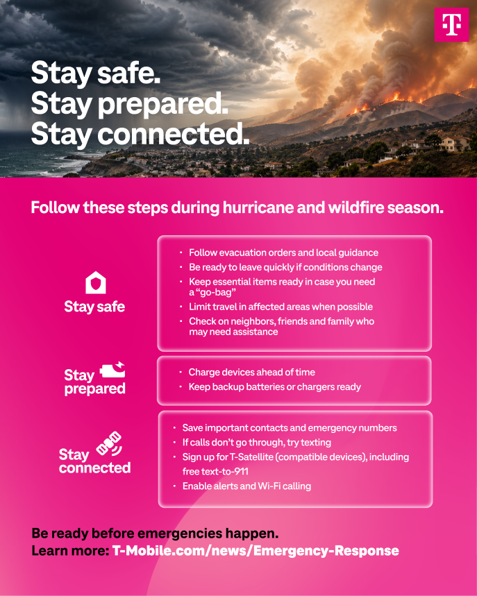 Tips for staying connected and safe by T-Mobile