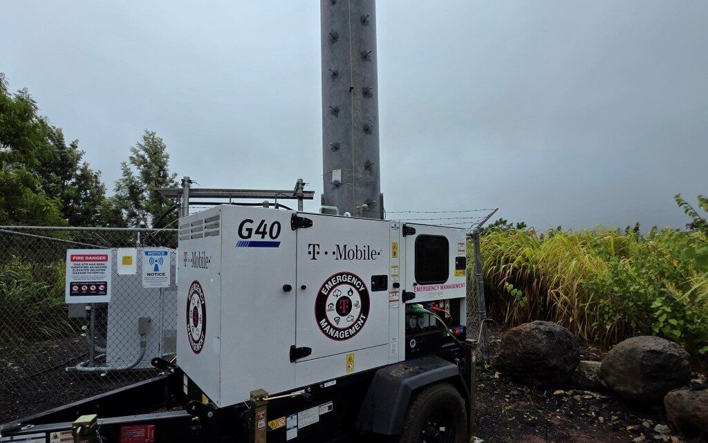 T-Mobile Generator deployment for Storm Lala in Hawaii, 8-16-26