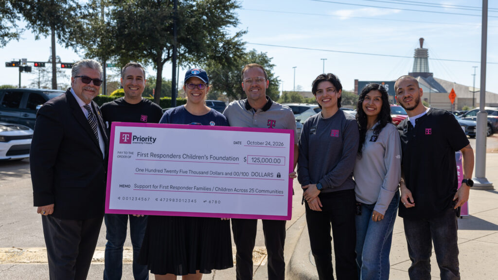 T-Mobile celebrates first responders at the Hometown Hero event in Mesquite, TX on 10/24